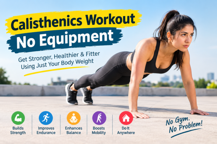 calisthenics workout no equipment