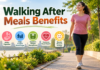 Walking After Meals Benefits: 9 Amazing Health Advantages Walking After Meals Benefits – Person Enjoying a Healthy Walk After Dinner